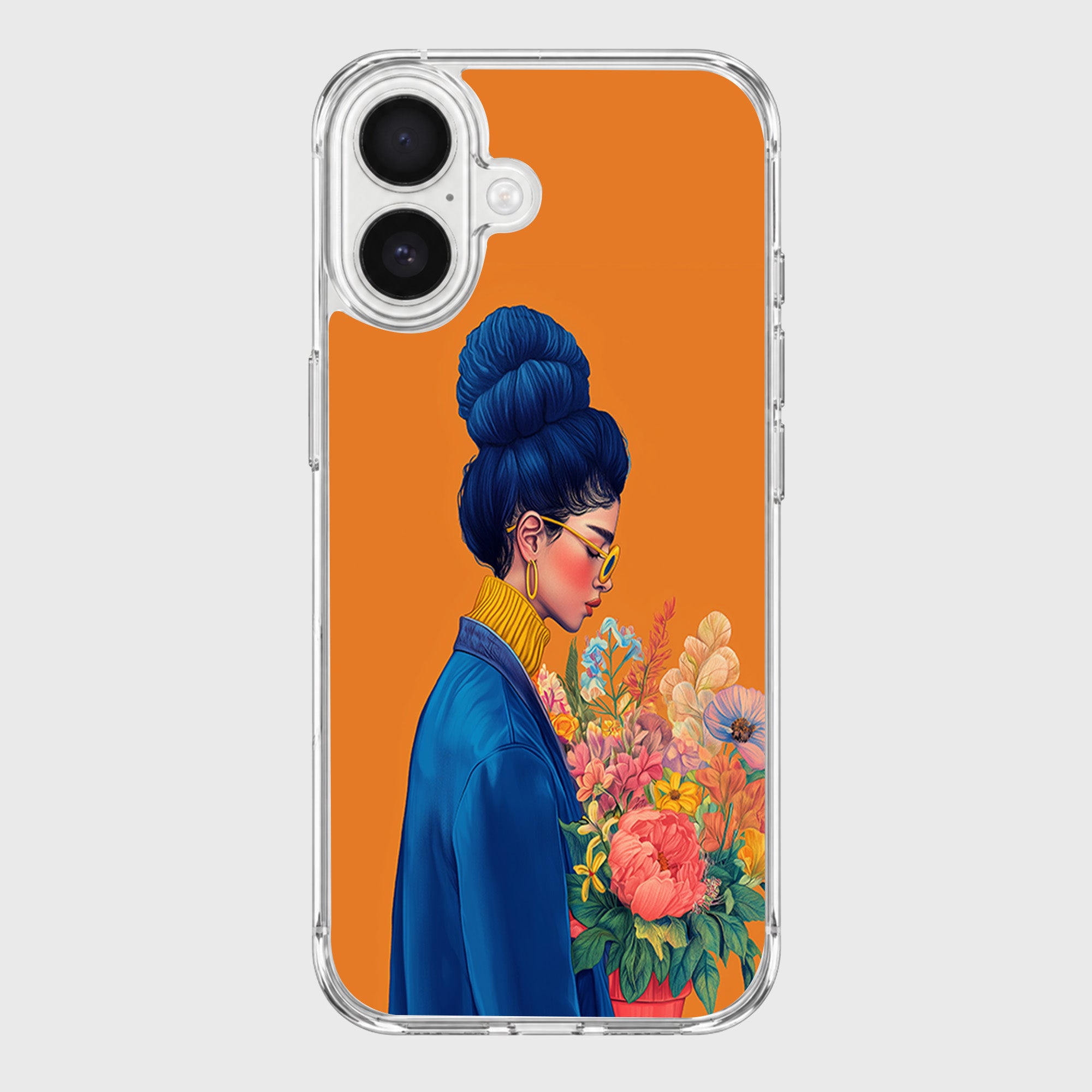 Woman in Blue iPhone 17 Case