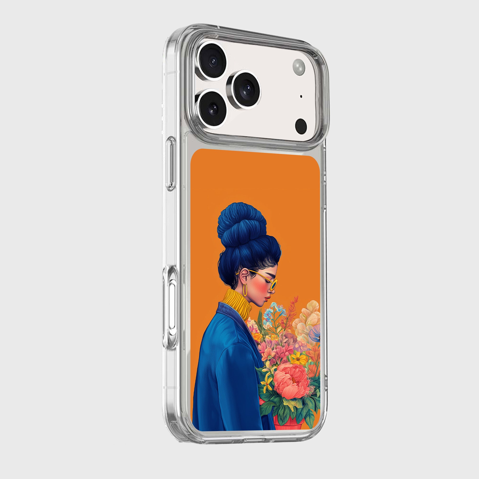 Woman in Blue iPhone 17 / 18 Pro Max Case