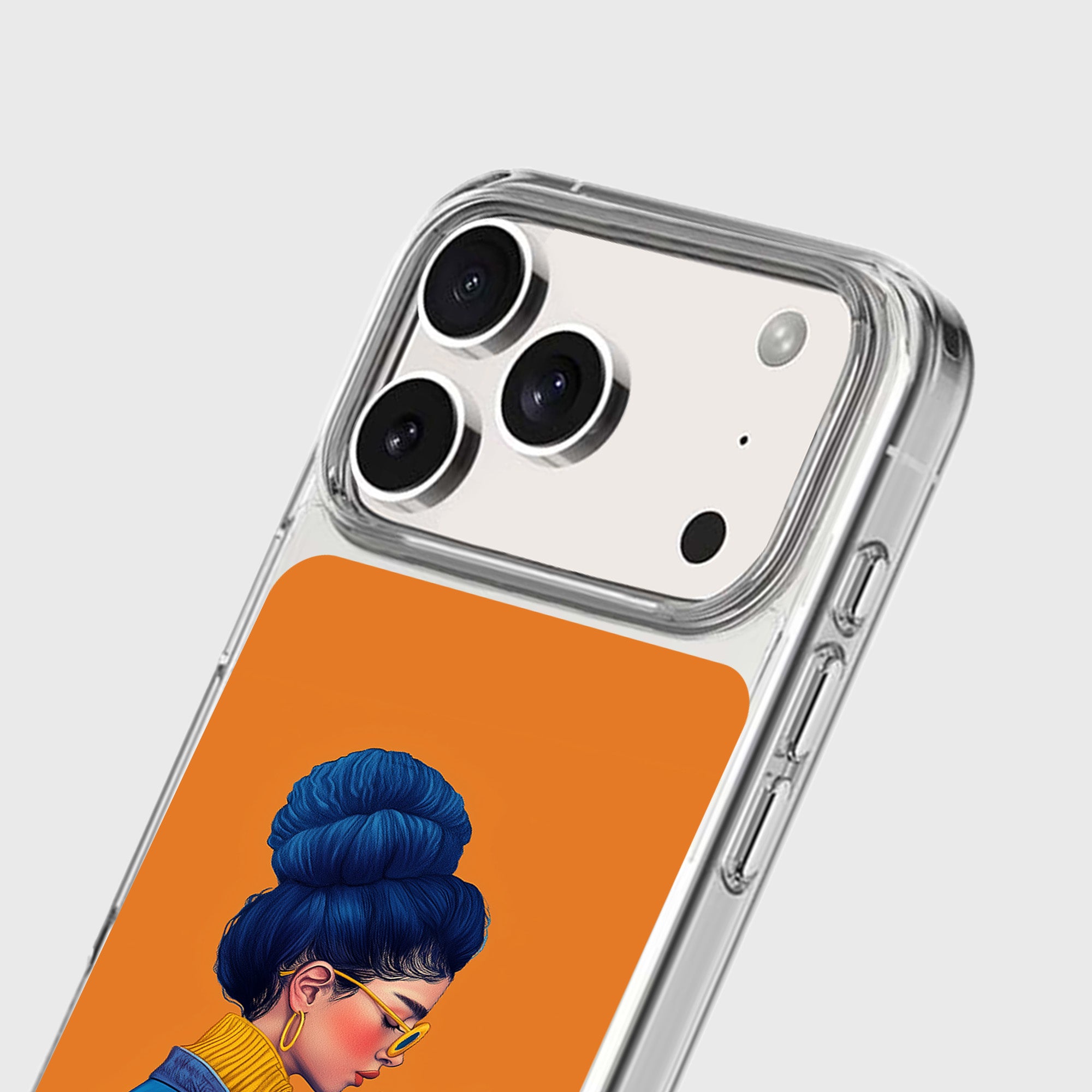 Woman in Blue iPhone 17 / 18 Pro Max Case