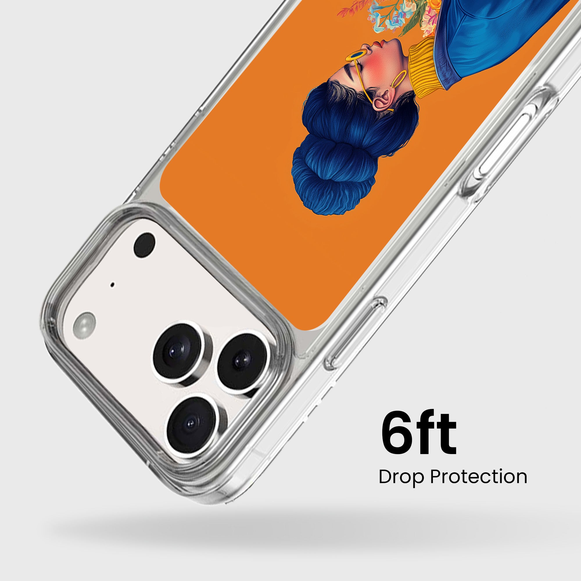 Woman in Blue iPhone 17 / 18 Pro Max Case