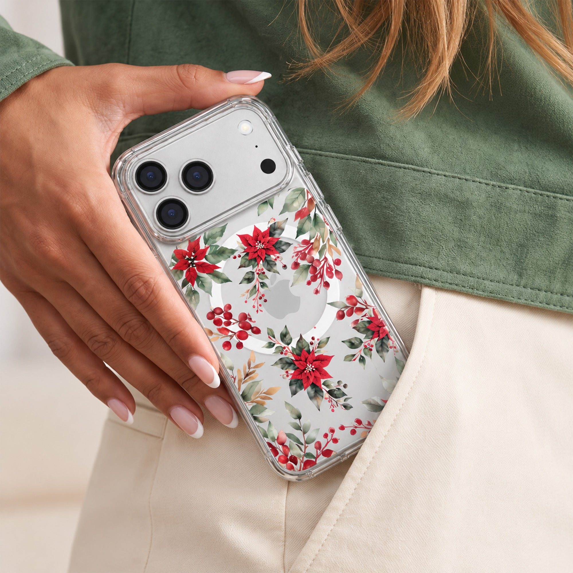 Poinsettias iPhone 17 / 18 Pro Max Case