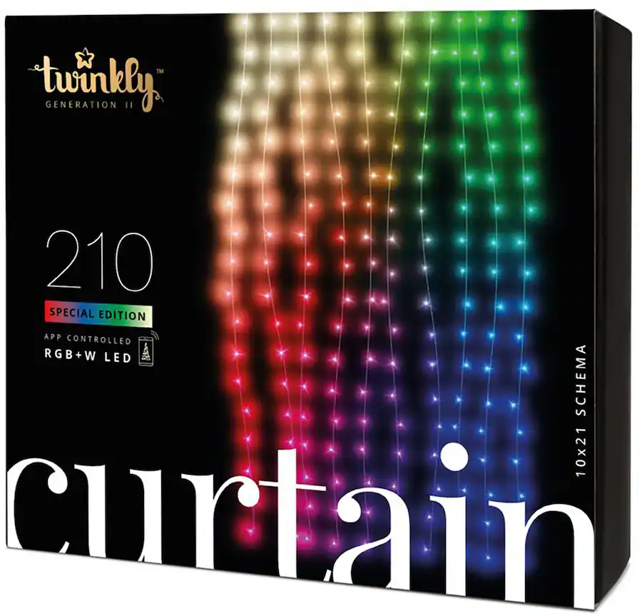 TWINKLY Curtain 210-Light Smart LED Multi Color
