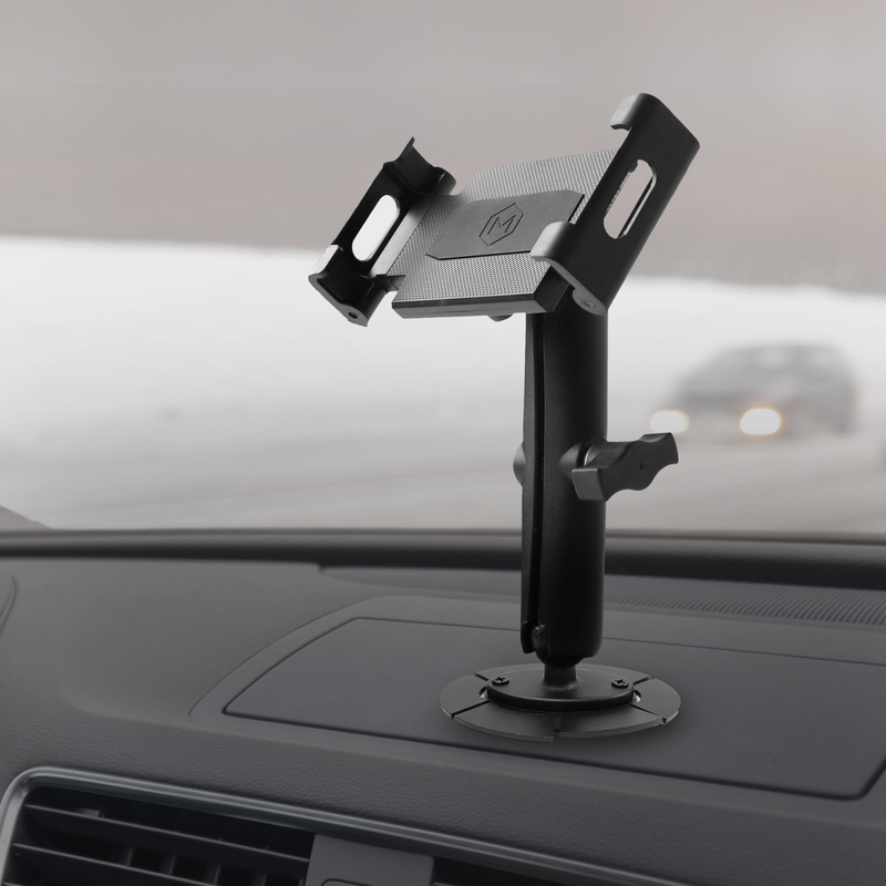 Mighty Mount iPad Tablet Holder with Industrial VHB Adhesive Car Mount for Trucks and Fleets