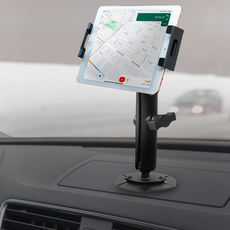 Mighty Mount iPad Tablet Holder with Industrial VHB Adhesive Car Mount for Trucks and Fleets