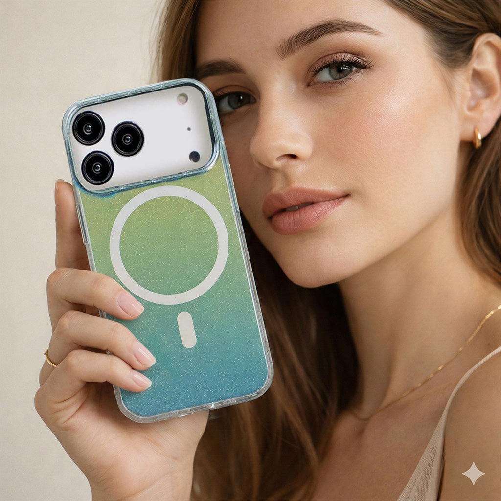 Caseco Protective Clear Iridescent Phone Case iPhone - 17 Pro Max