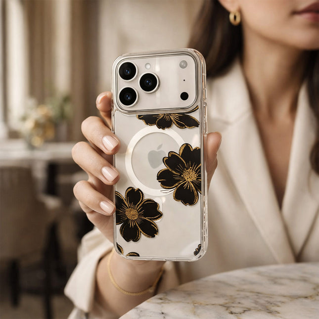 Black Flower - iPhone 17 Pro