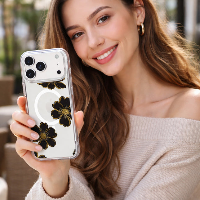 Black Flower - iPhone 17 Pro