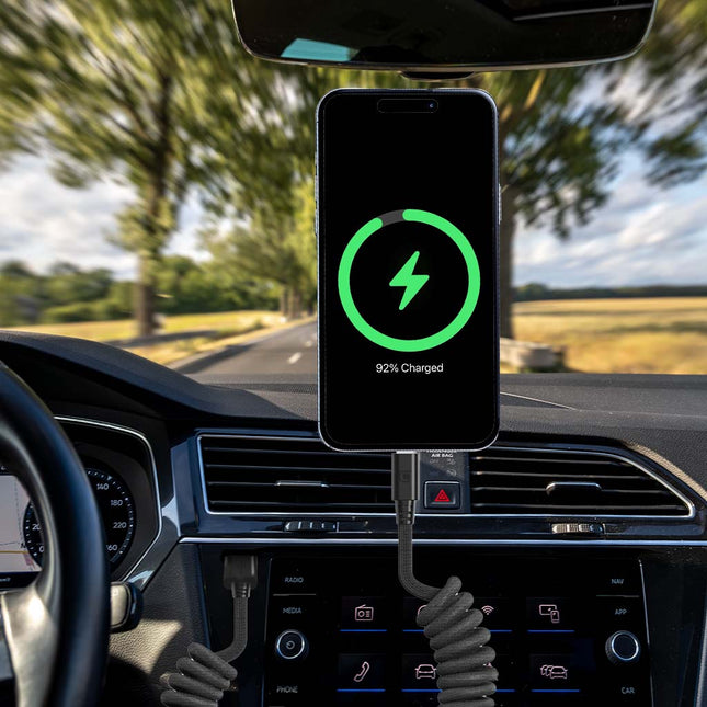 Caseco Road Ready Coil Cord (USB-A to USB-C)