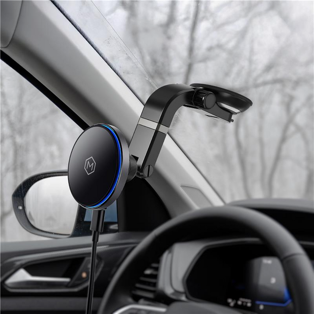 Mag Switch Qi2 Wireless Charger & Multi-Angle Suction Cup Mount