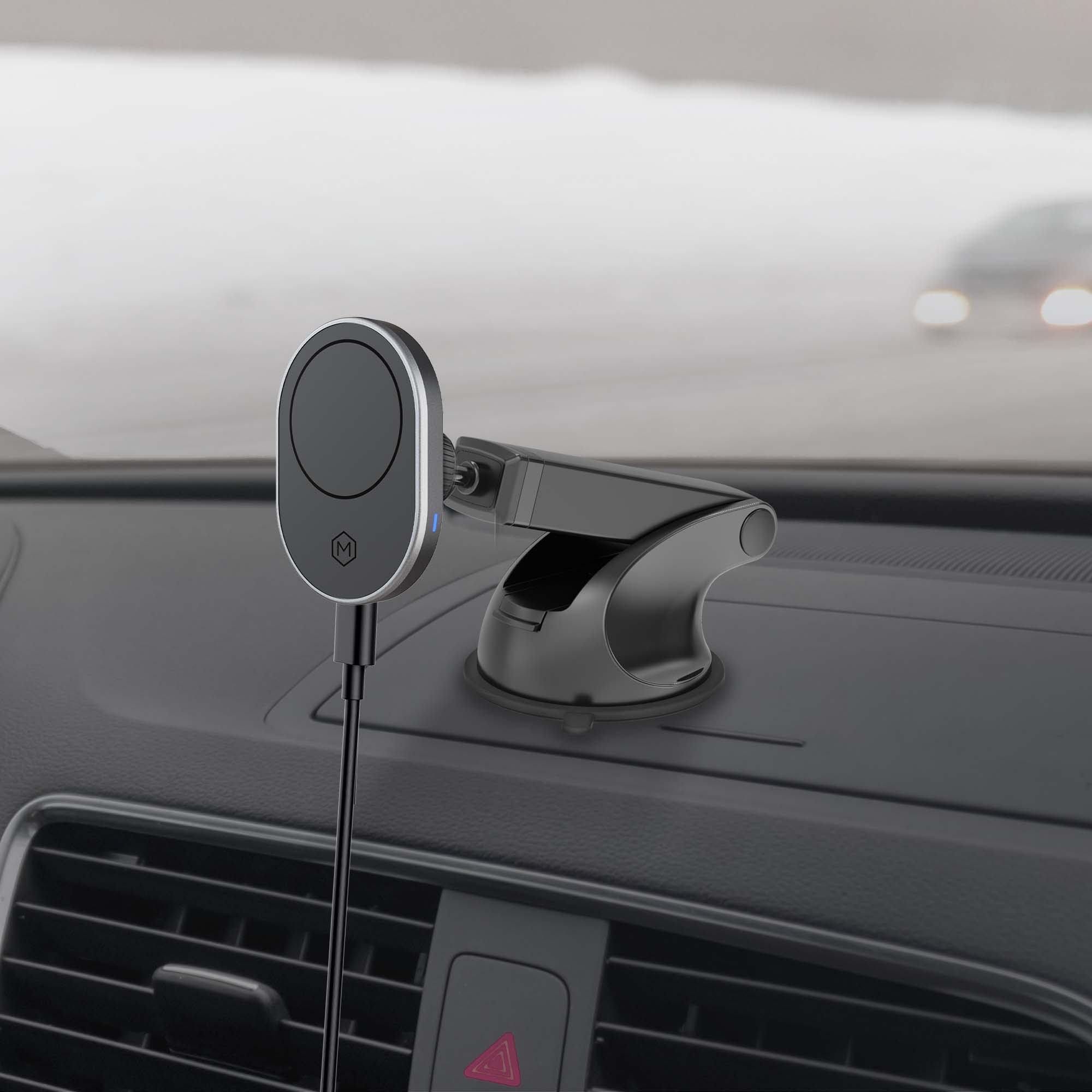 Mighty Mount MagSafe Wireless Car Charger Dashboard Phone Mount