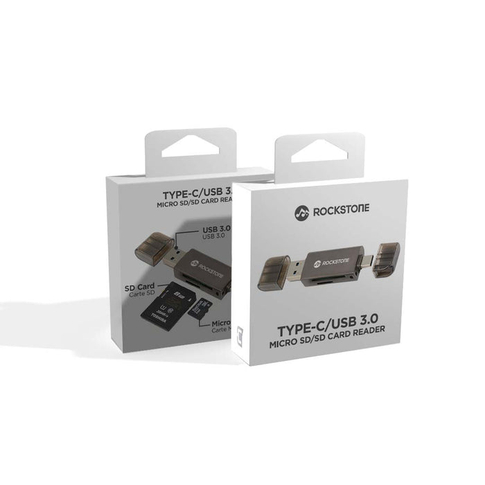 Rockstone Type-C/USB 3.0 Micro SD/SD Card Reader