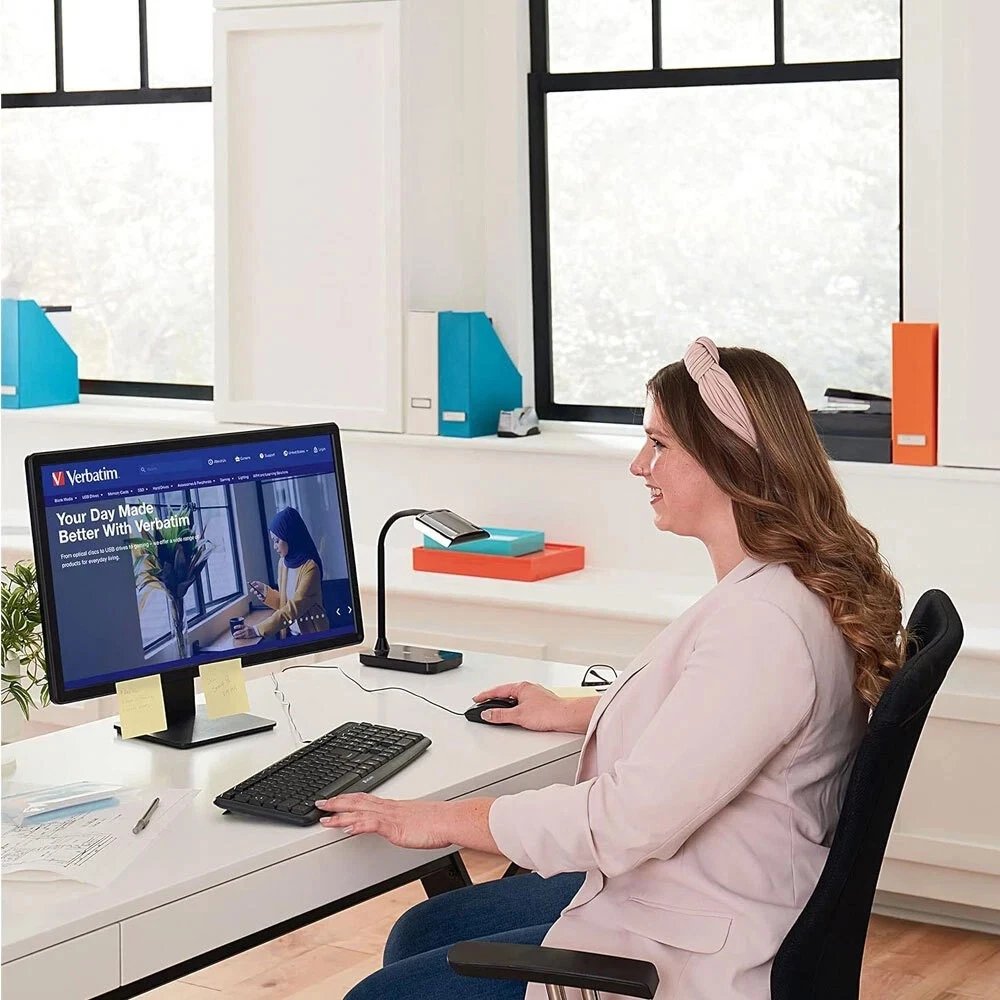 Verbatim Slimline Corded USB Keyboard & Mouse Combo