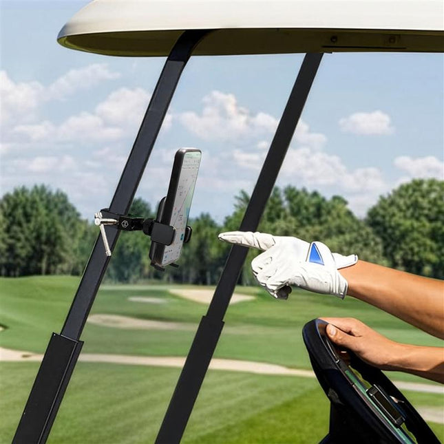 Simpl Cradle Golf Cart Phone Mount - Metal Clamp Base