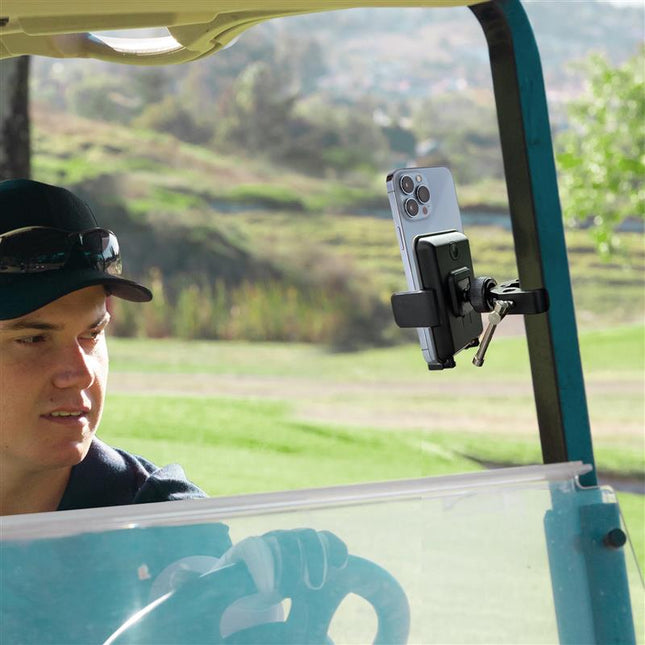 Simpl Cradle Golf Cart Phone Mount - Metal Clamp Base
