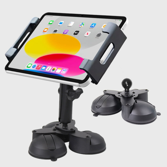 Mighty Mount™ Heavy Duty Triple Suction iPad and Tablet Mount