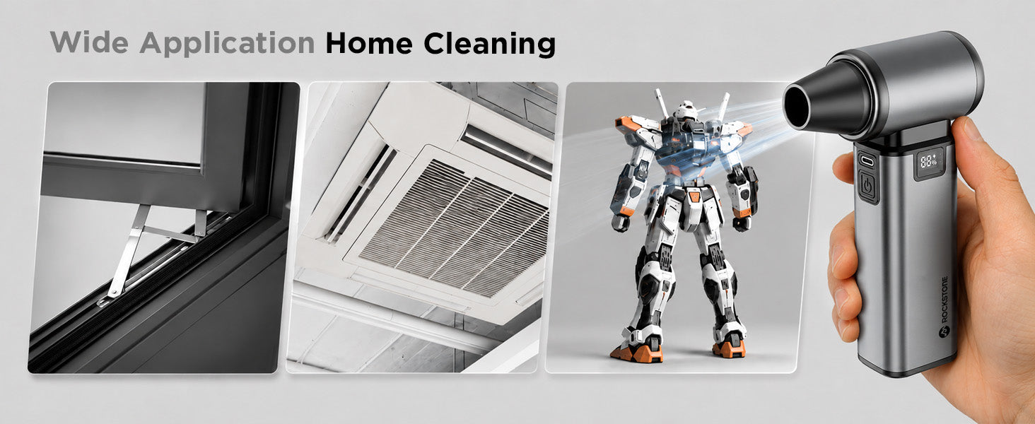 Rockstone Vortex 3-in-1 Air Duster & Vacuum