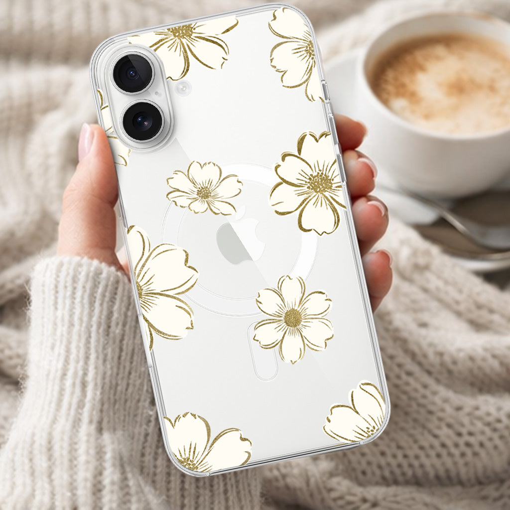 Gold Floral - iPhone 16