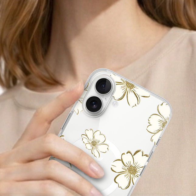 Gold Floral - iPhone 16