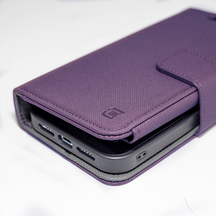 Caseco iPhone 12 Pro Max MagSafe Wallet Case - Sunset Blvd, Purple