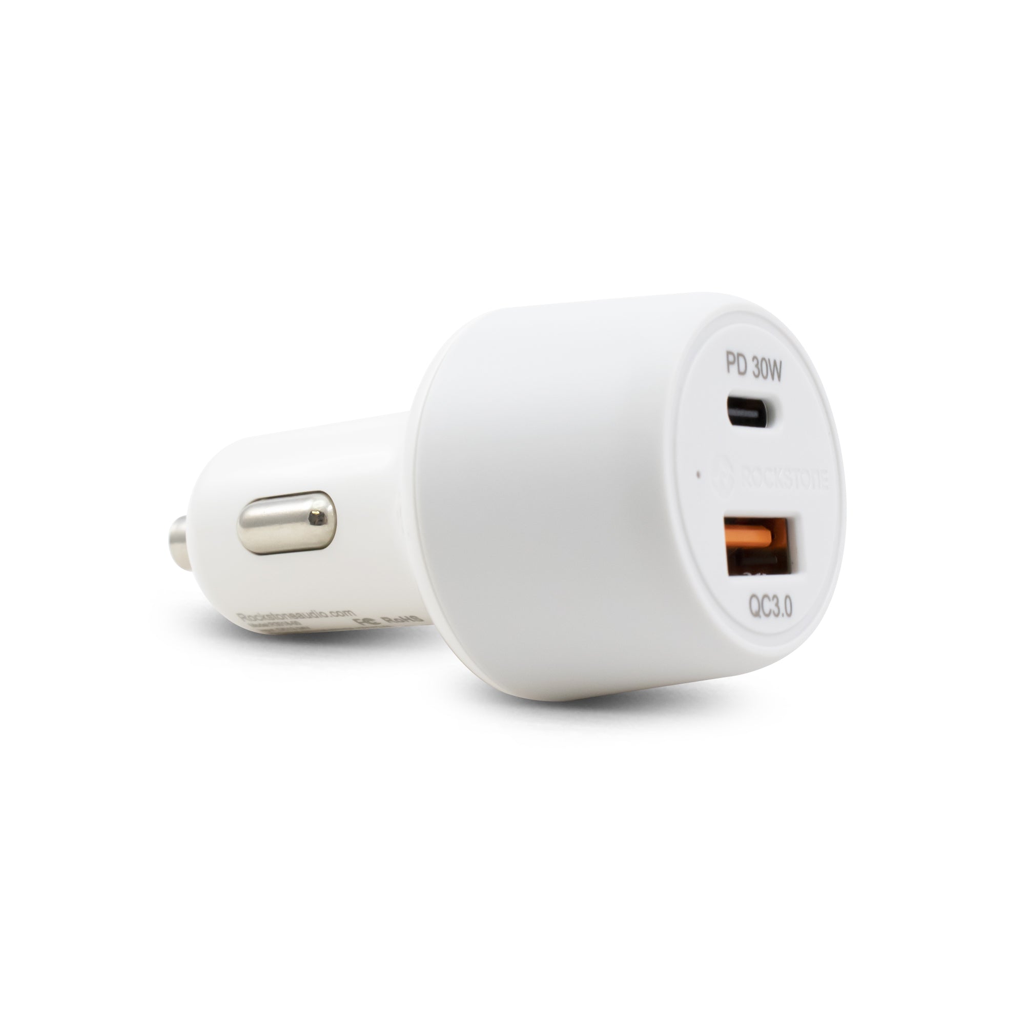 J48 Dual Port PD 30W + QC 3.0 Car Charger
