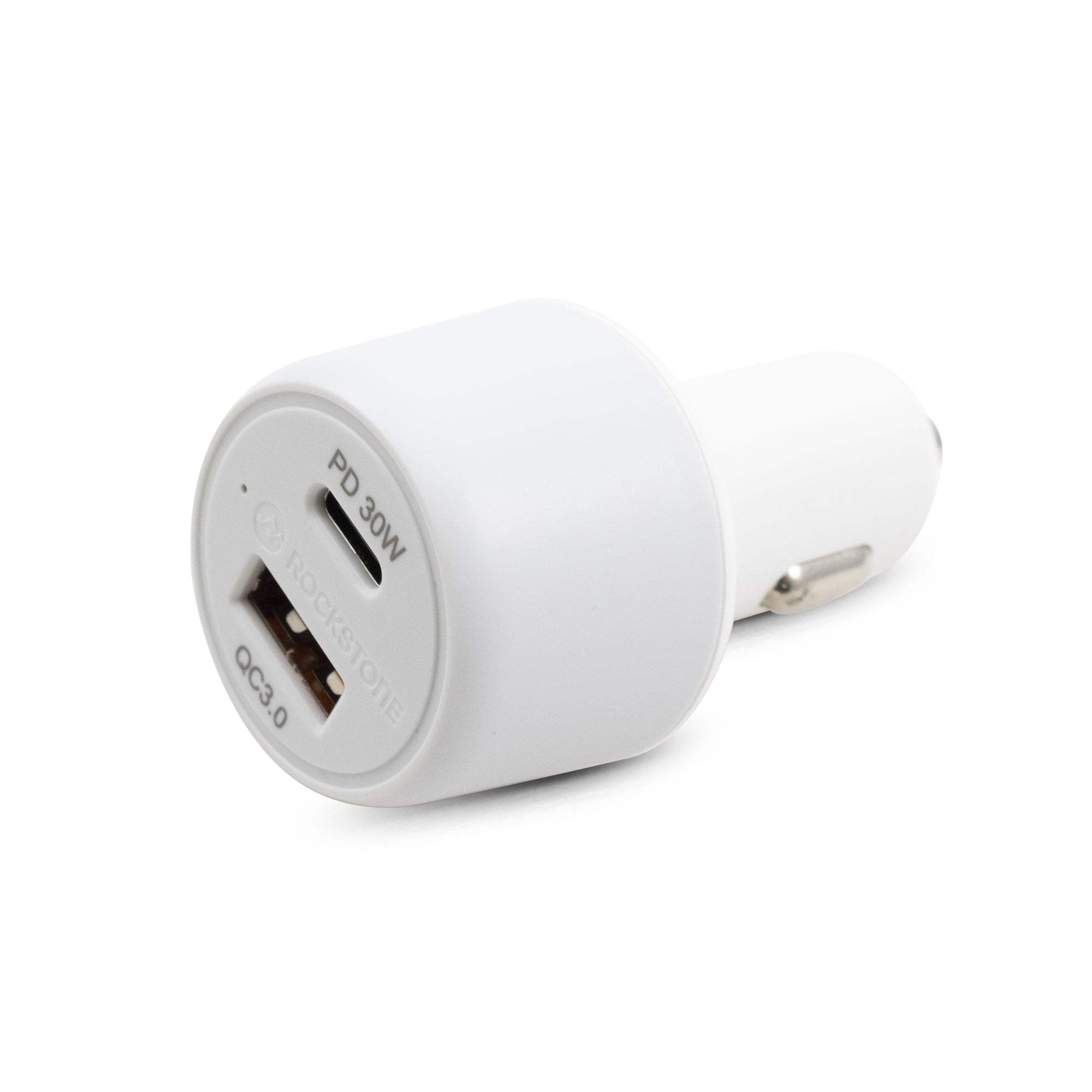 J48 Dual Port PD 30W + QC 3.0 Car Charger