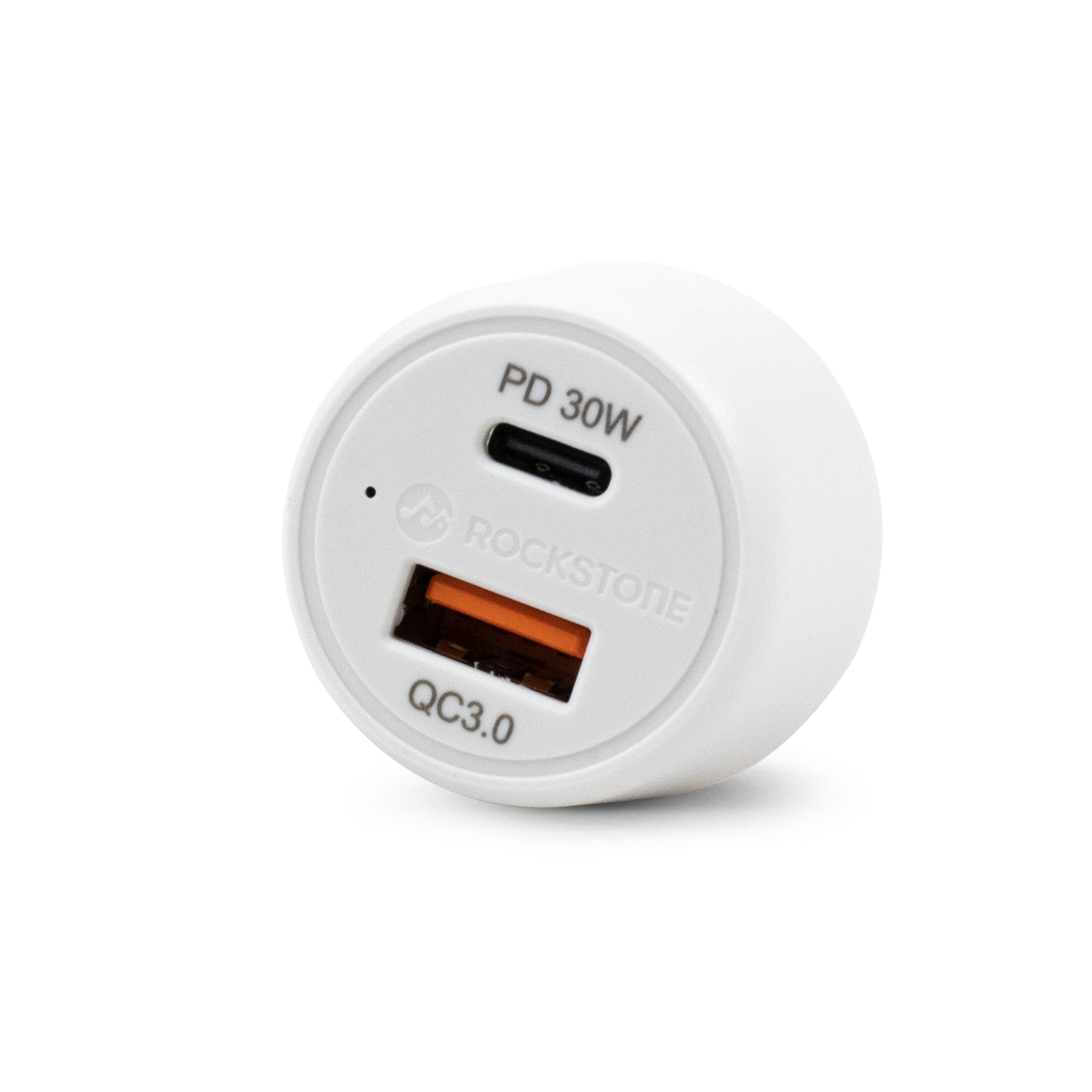 J48 Dual Port PD 30W + QC 3.0 Car Charger