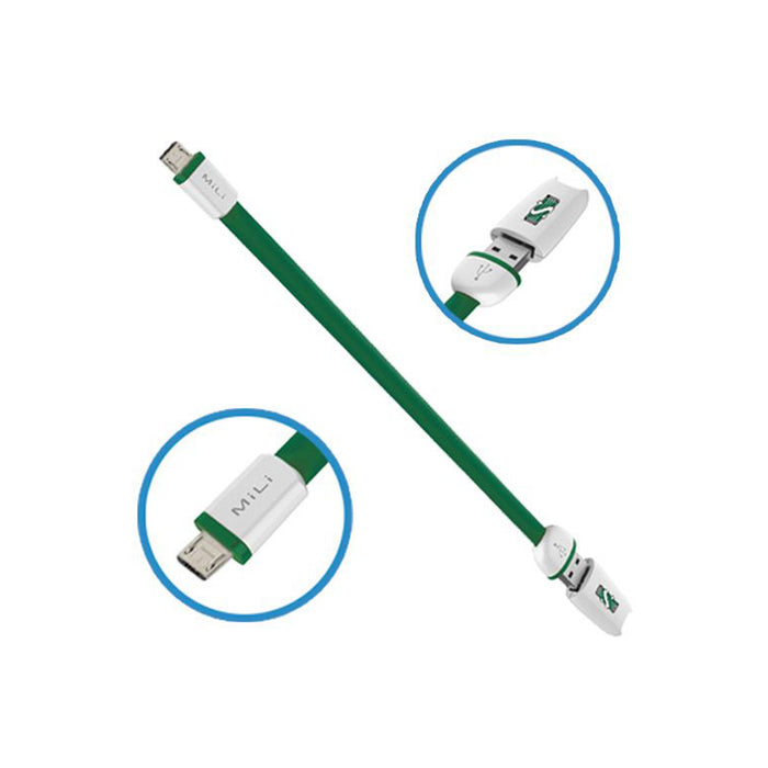 CFL Licensed Wearable MicroUSB 2.0 Cable - Saskatchewan Roughriders