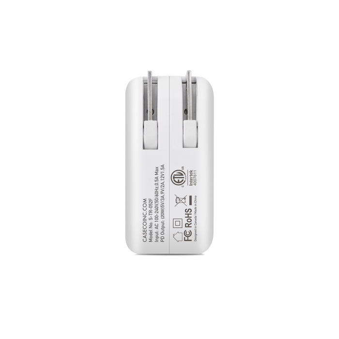 Pulse PD 20W Wall Charger with Type C to Type C